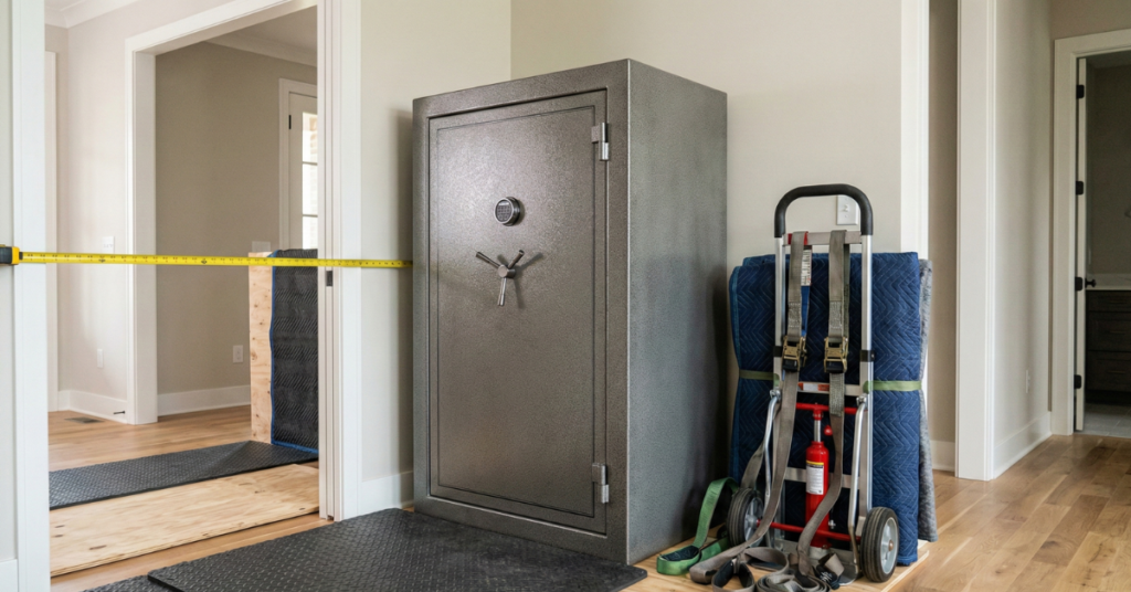 Gun Safe Moving Weights Clearances Floor Protection