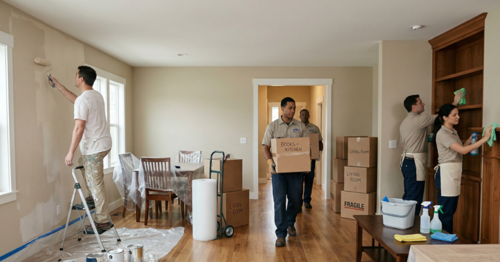 Coordinating Cleaners, Painters & Movers Without Delay