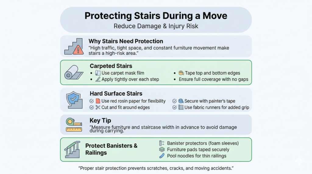 How to Protect Floors, Stairs & Door Frames 2 How Do You Protect Stairs When Moving