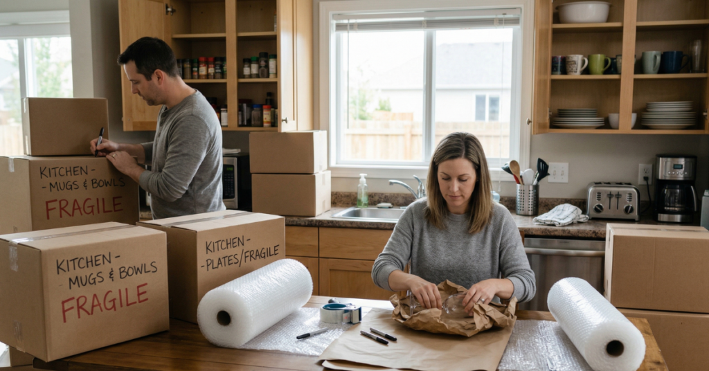 Packing a Kitchen Without Breaking Anything